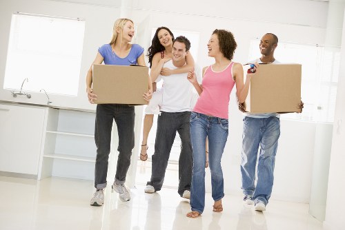 Commercial packing and furniture handling for a local office move