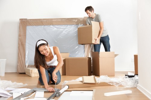 Flat move support in a North London apartment building