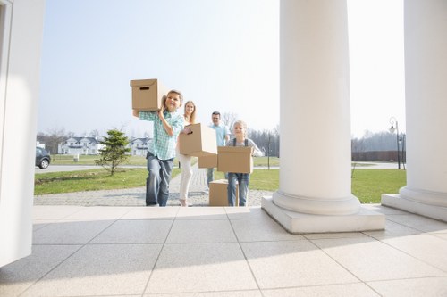 Removal van and movers ready for a same day move in Finsbury Park