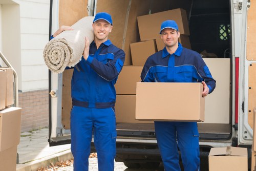 Careful packing and loading for a local move in North London