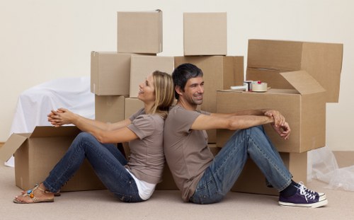 Relocation team preparing for the final stage of a Finsbury Park move
