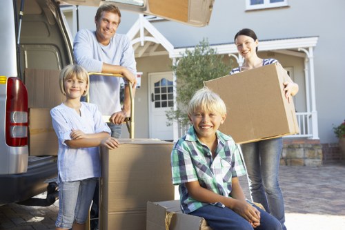 Furniture and boxes loaded into a moving truck for a Finsbury Park move
