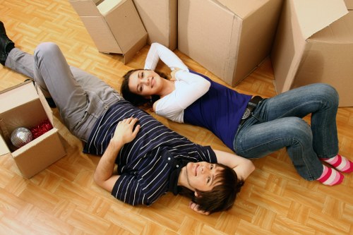 Waste disposal and removal compliance for moving services